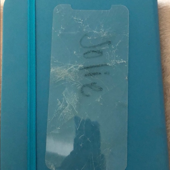 Accessories A Broken Screen Protector Iphone 11 Pro W Writing Poshmark